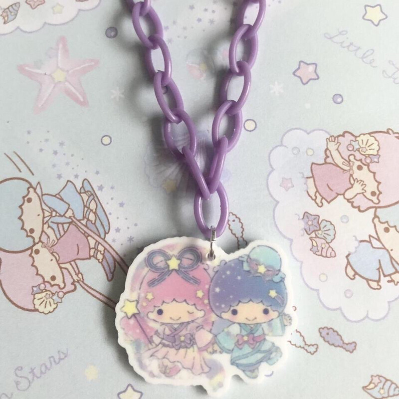Kawaii BFF Necklace (purple)
