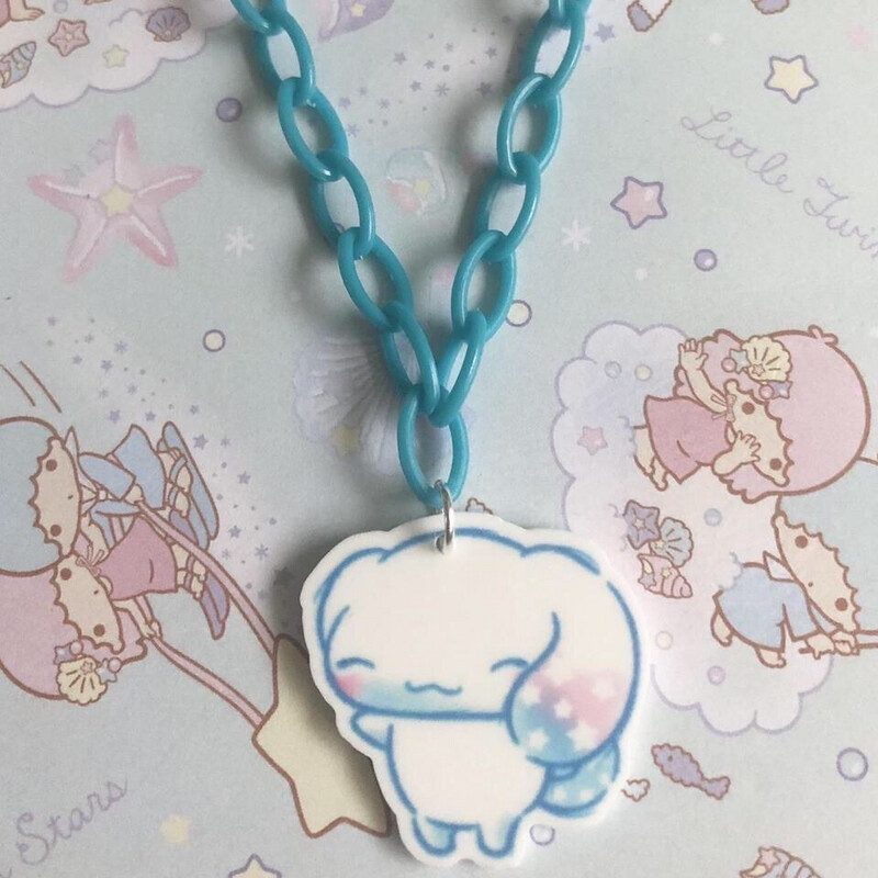 Sleepy Puppy Kawaii Necklace