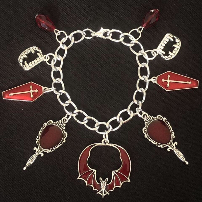Blushing Bat Gothic Bracelet