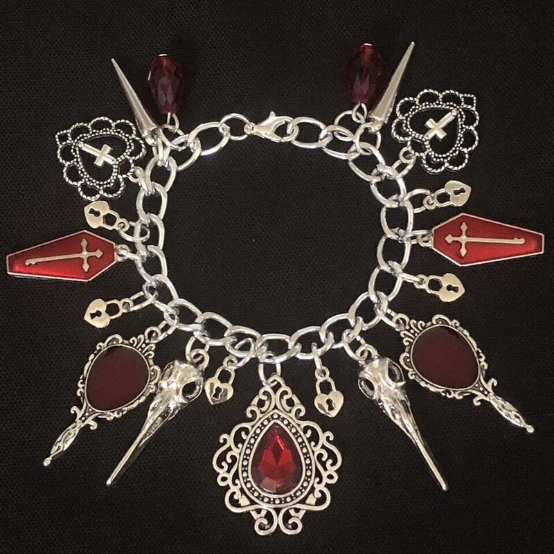 Crimson Horrors Gothic Bracelet
