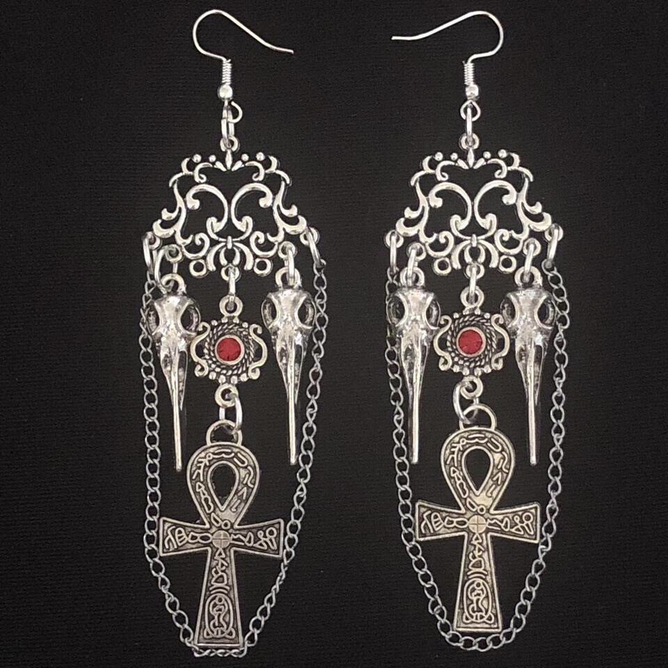 Egyptian Warrior Gothic Earrings