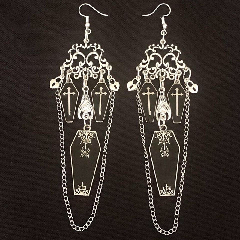 Morbid Beauty Gothic Earrings