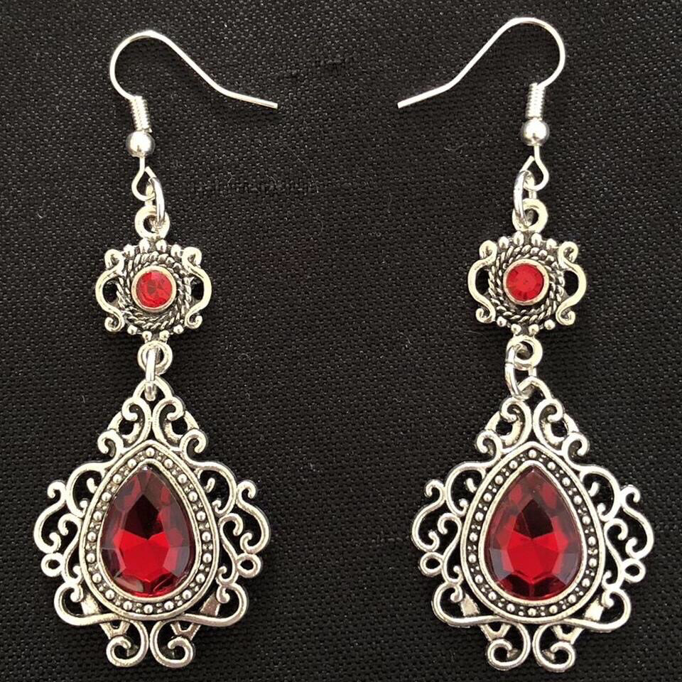 Romantic Rubies Gothic Earrings
