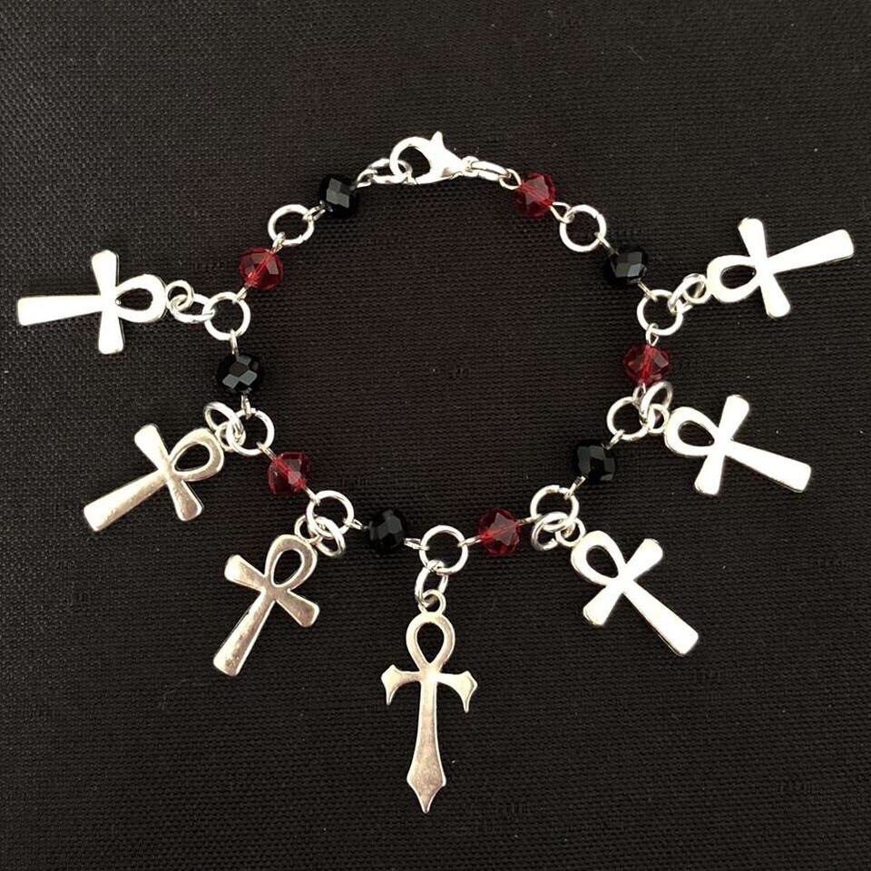 Beaded Buddies: Vampire Ankh Bracelet