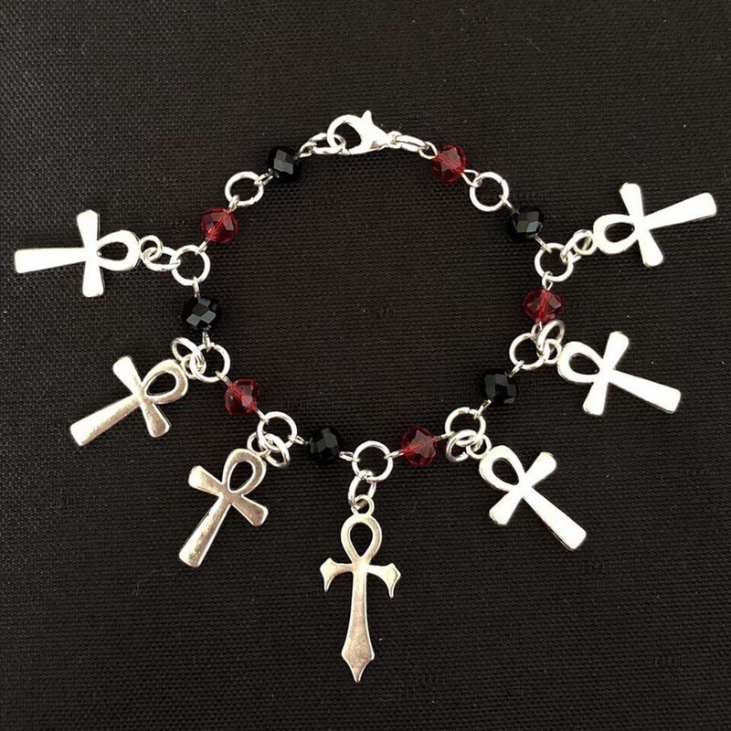 Beaded Buddies: Vampire Ankh Bracelet