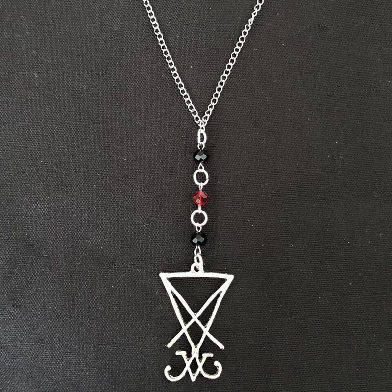 Beaded Buddies: Satanic Sigil Gothic Necklace