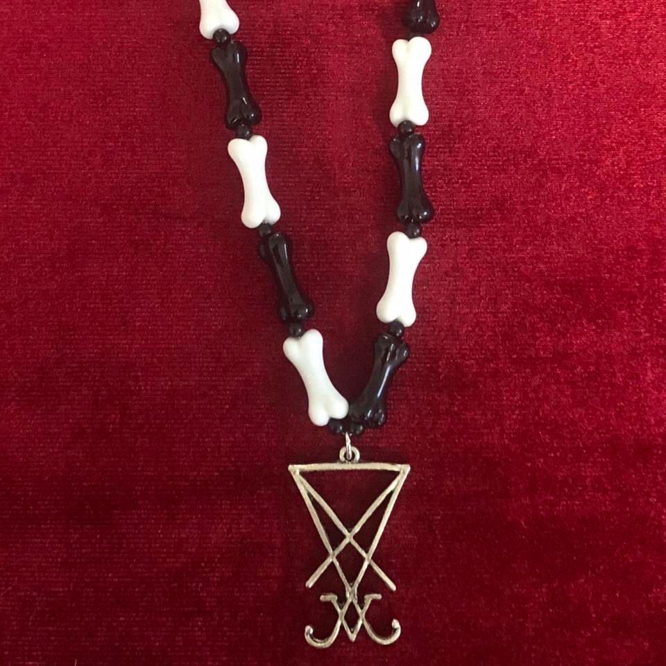 Bewitching Bones Leviathan Cross Gothic Necklace