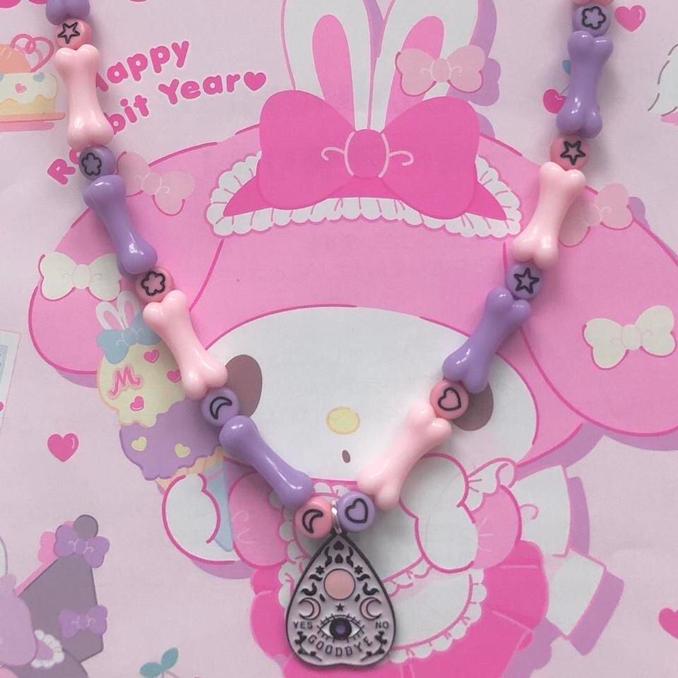 Bewitching Bones Ouija Kawaii Necklace