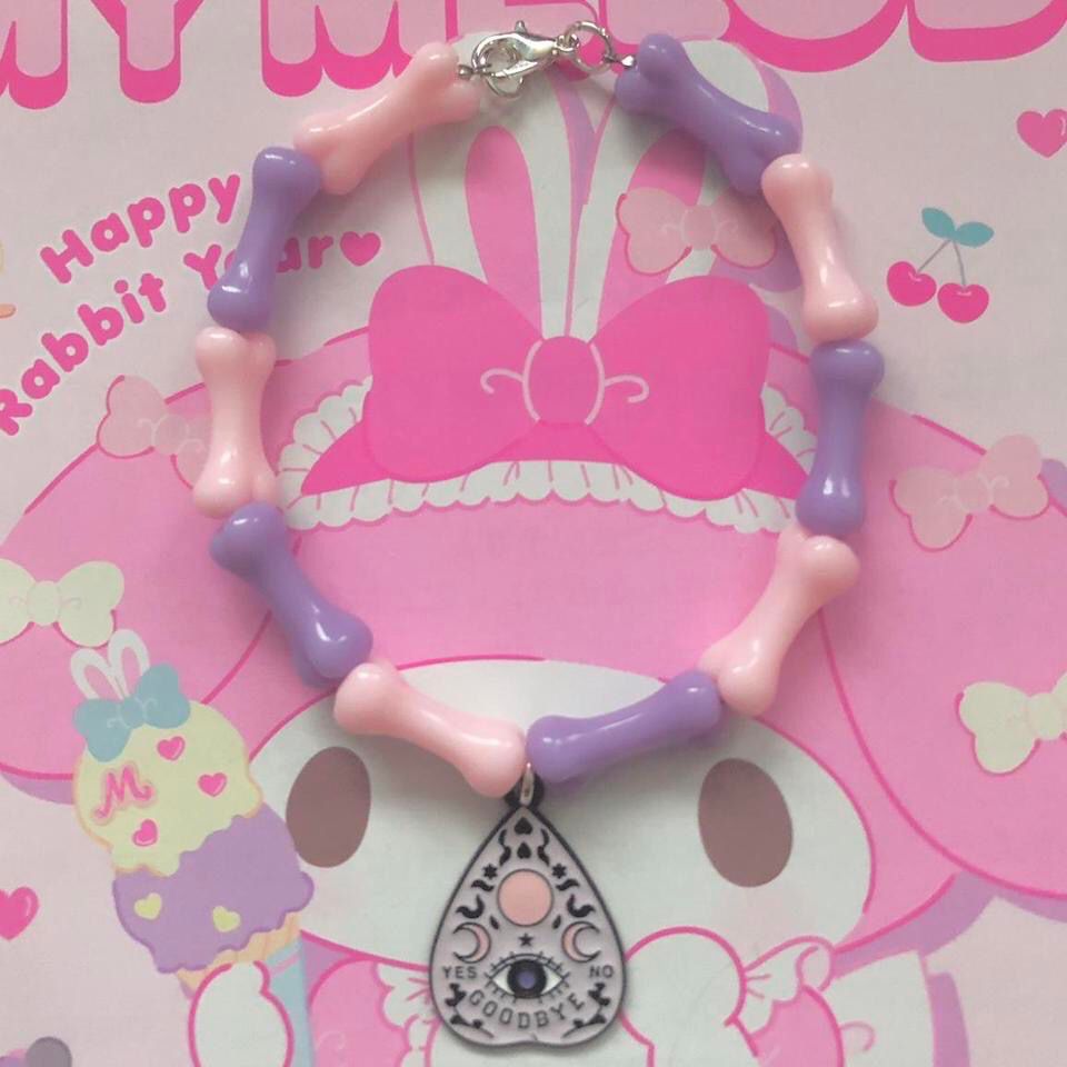 Bewitching Bones Pastel Ouija Kawaii Bracelet