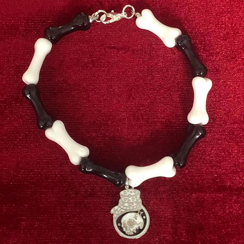 Bewitching Bones Bottled Skull Gothic Bracelet