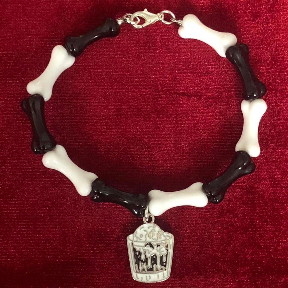 Bewitching Bones Decaying Skull Gothic Bracelet