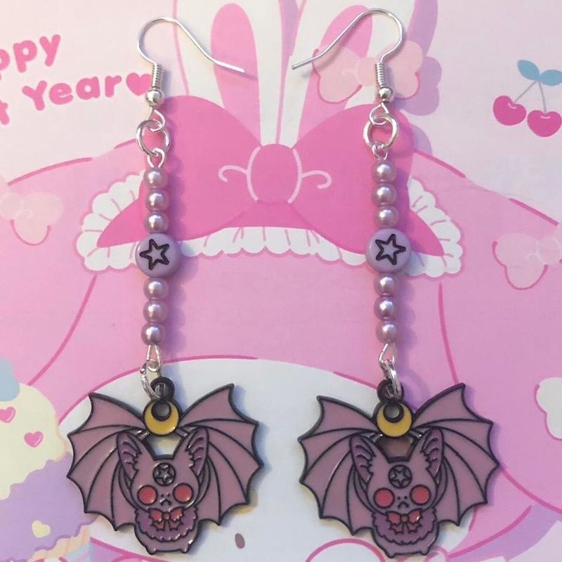 Pastel Nocturnal Dreams Kawaii Earrings