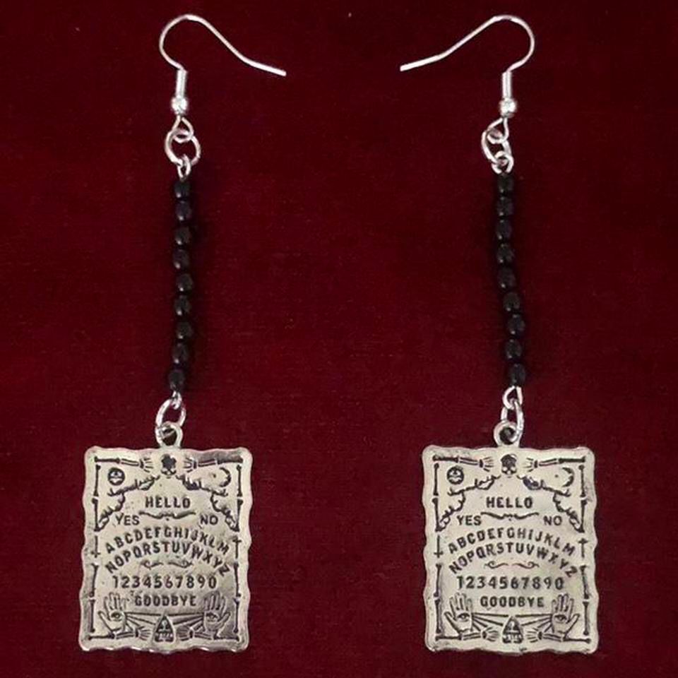 Ouija Whispers Gothic Earrings