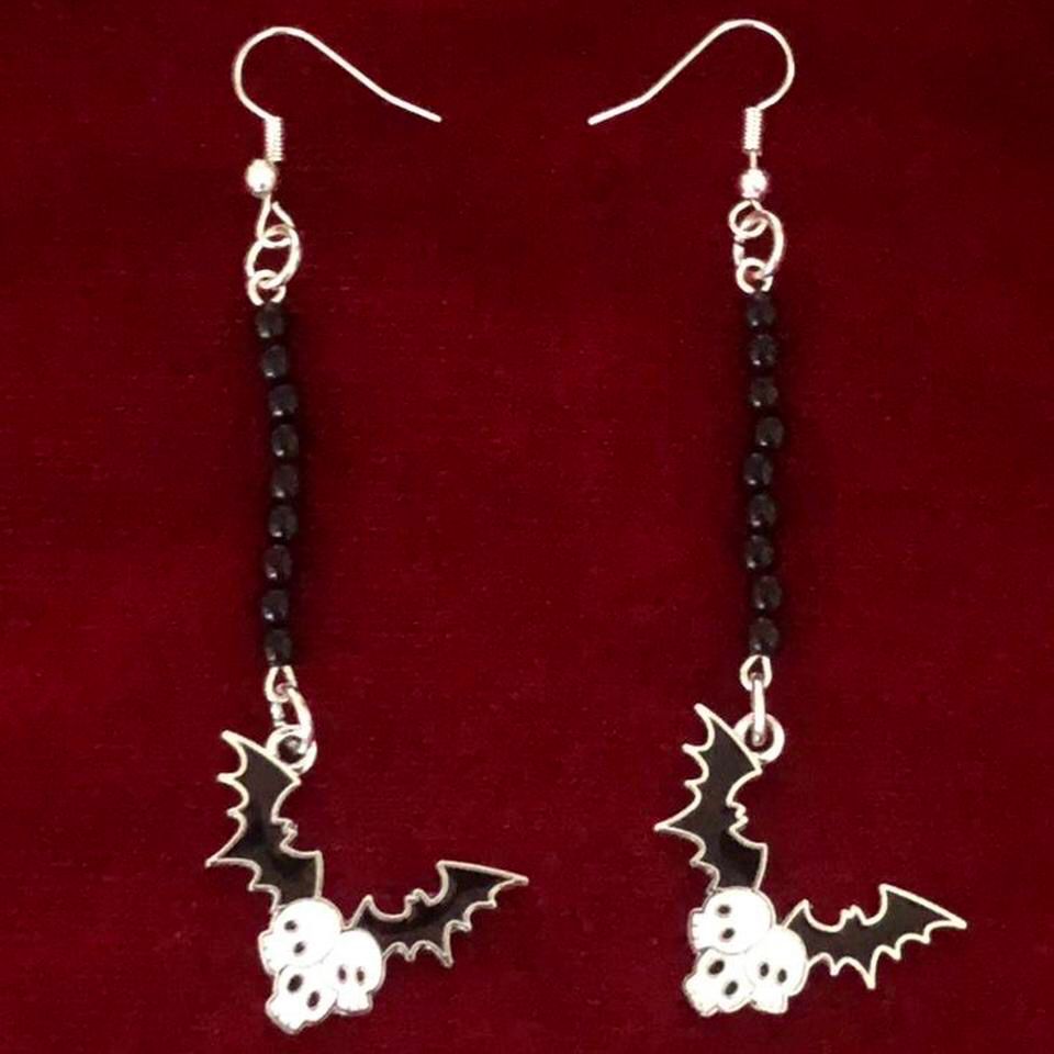 Nocturnal Skulls Gothic Earrings