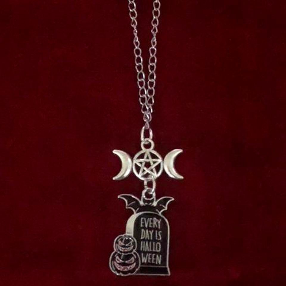 Every Day Is Halloween Gothic Necklace