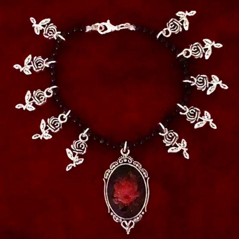 Cameo Rose Gothic Bracelet