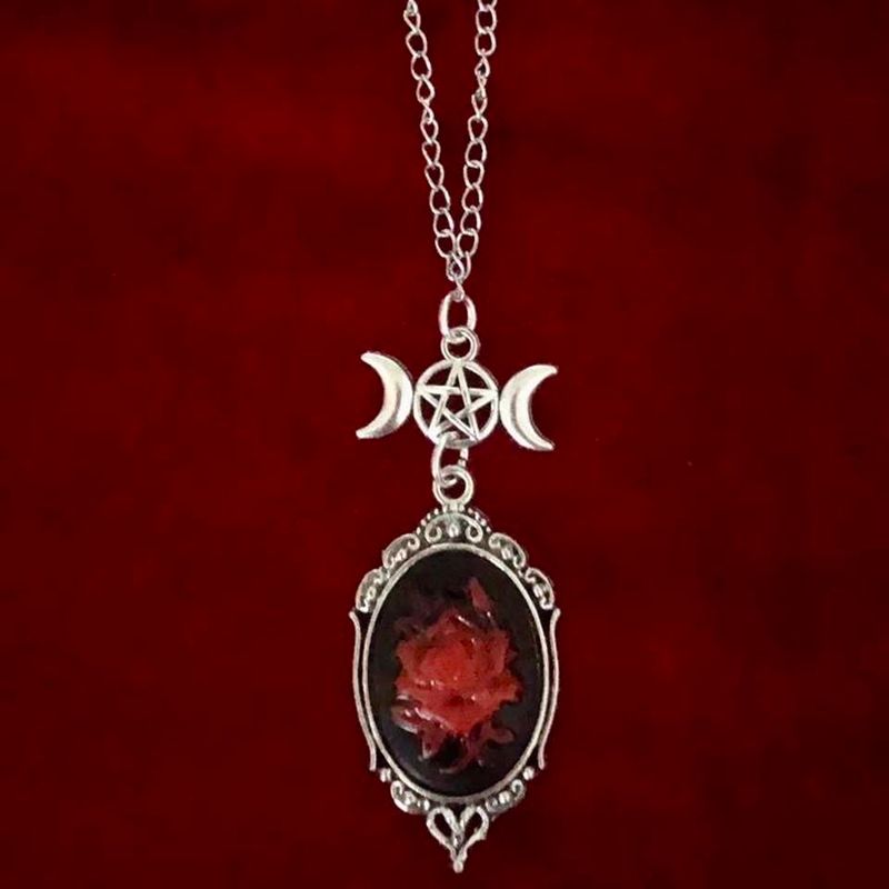 Cameo Rose Gothic Necklace