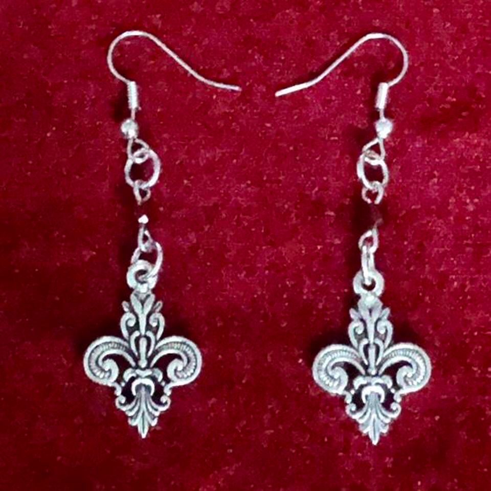 Silver Dagger Gothic Earrings
