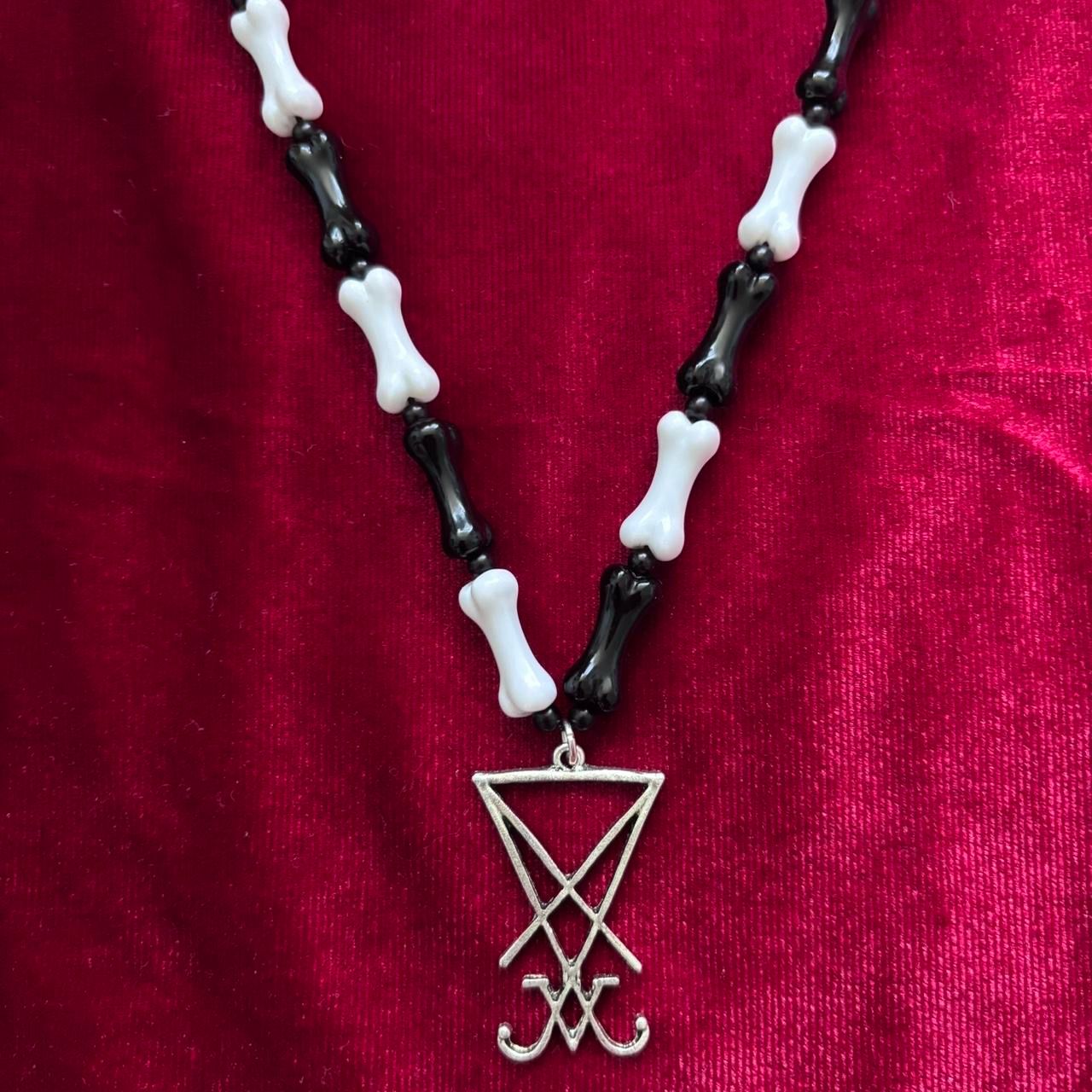 Bewitching Bones Leviathan Cross Gothic Necklace