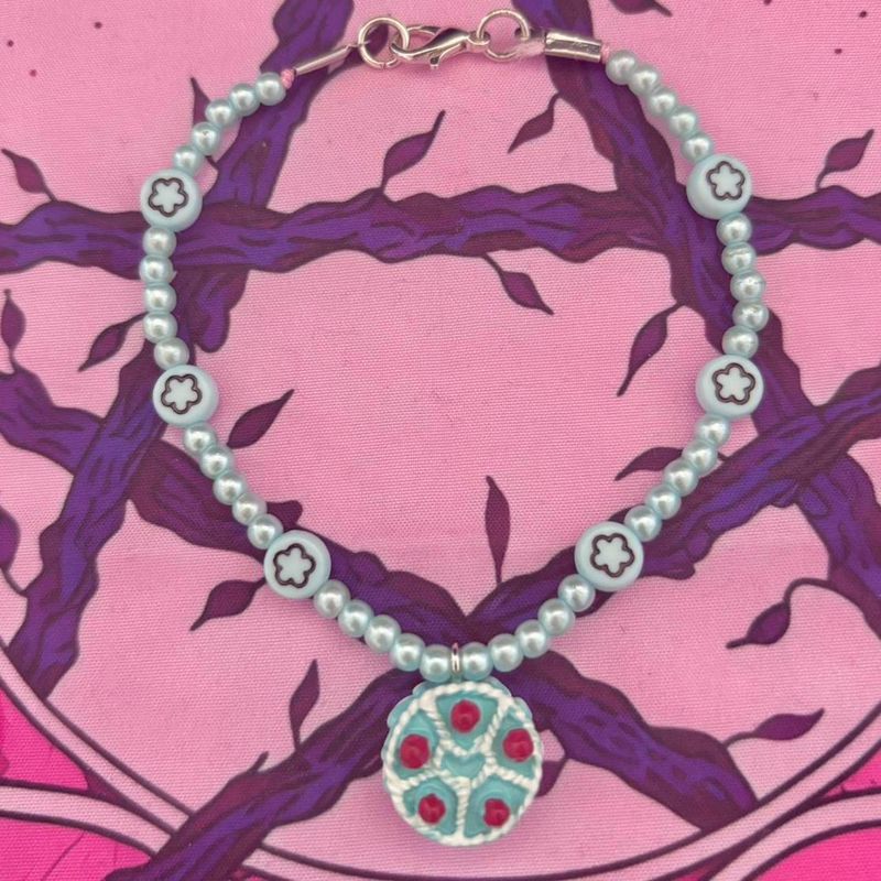 Kawaii Patisserie Aqua Beaded Bracelet
