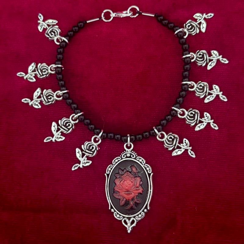 Cameo Rose Gothic Bracelet