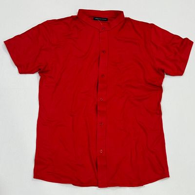 CAMISA CUELLO CHINO - UNITALLA S|M - roja