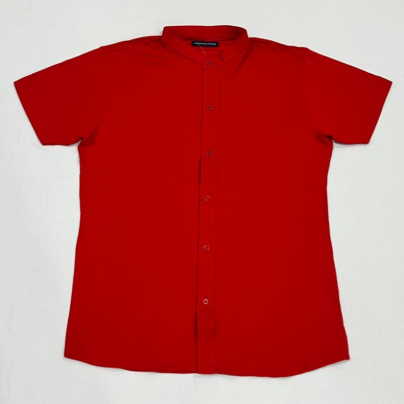 CAMISA CUELLO CHINO - UNITALLA S|M - roja
