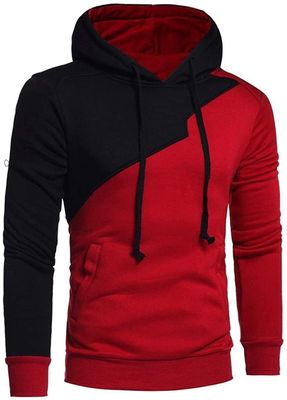 Sudadero combinado ⚡ Negro Rojo | Tallas XS S