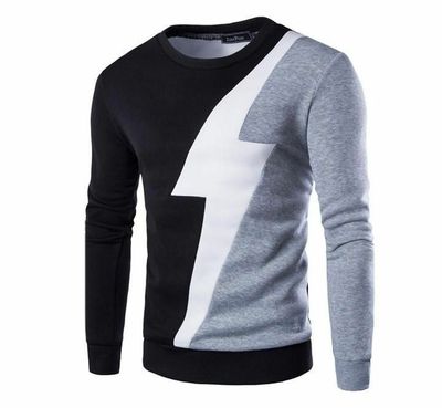 Suéter ⚡ combinado | negro / blanco / gris | Talla Small