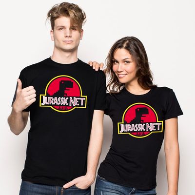 Dúo Blusa y Playera -  Jurassic Park - Unitalla S|M - L