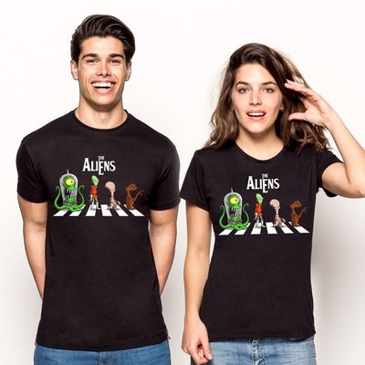 Dúo de playeras - ALIENS - Unitalla S|M
