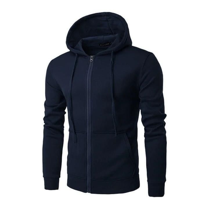 Sudadero con zíper | Azul Marino | S  L XL