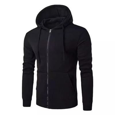 Sudadero con zíper | Negro | M L XL