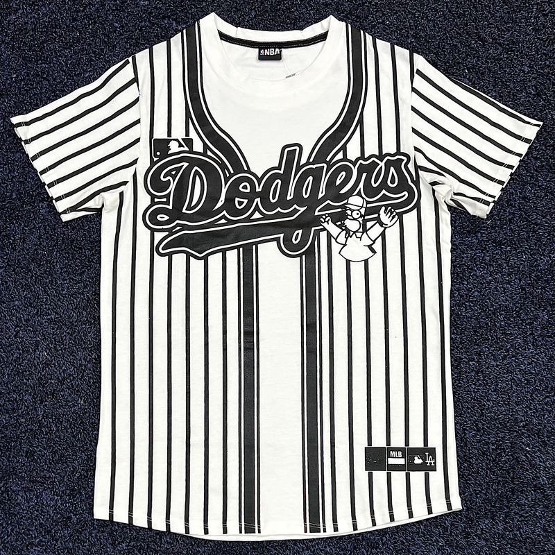 T-Shirt LA Dodgers Homero - Blanca - Unitalla SM