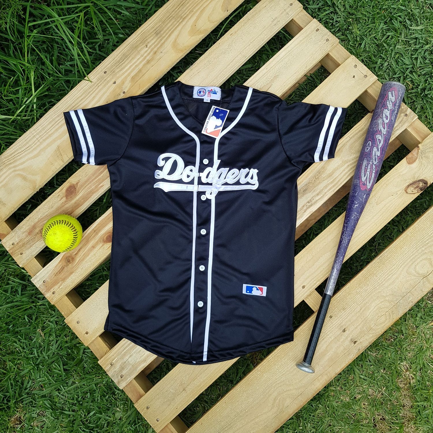 Beisbolera LA Dodgers | Detalles blancos | Talla XL
