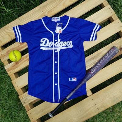 Beisbolera LA Dodgers azul | Detalles blancos | Talla XL