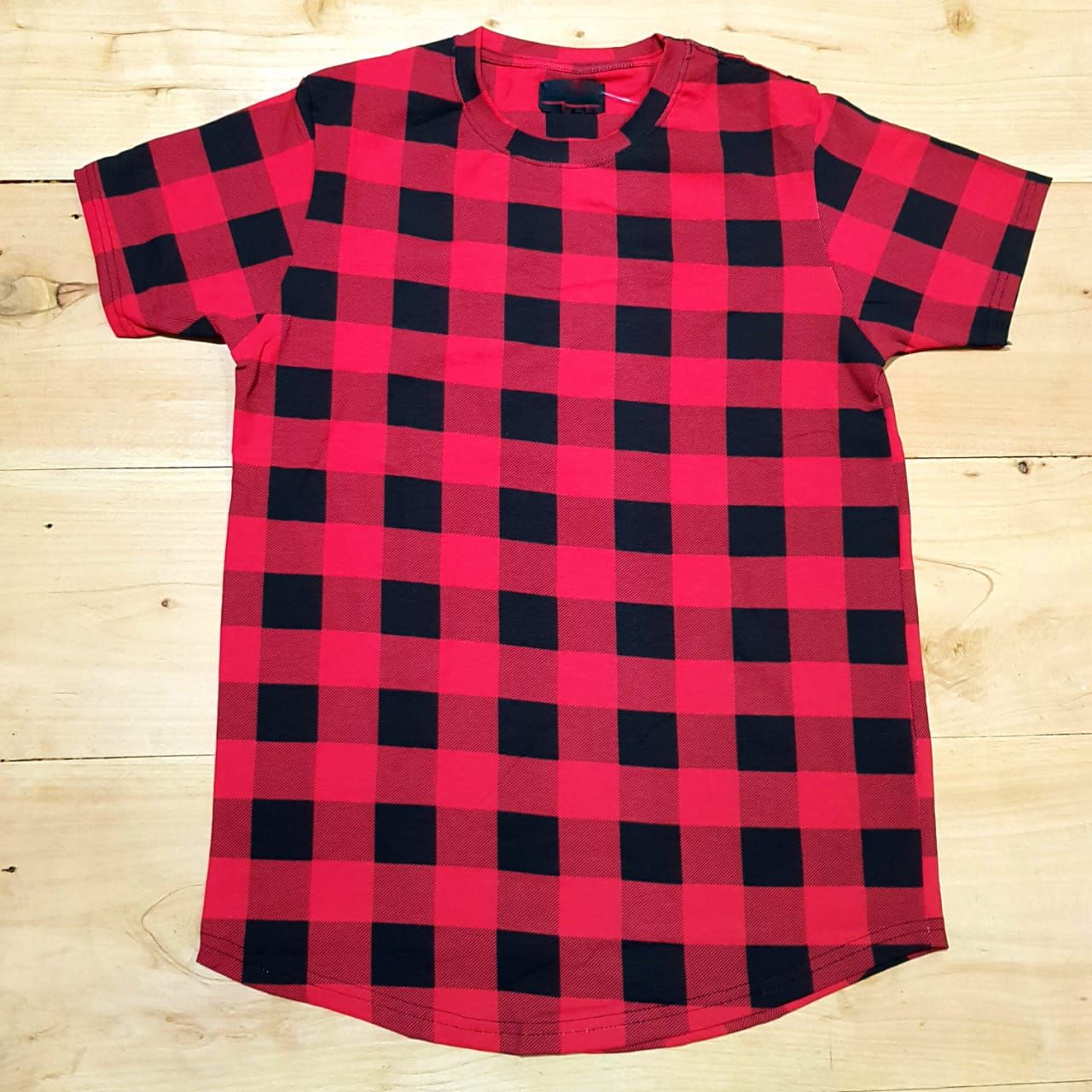 T-Shirt Brooklyn - Urbana cuadriculada roja - Unitalla S|M