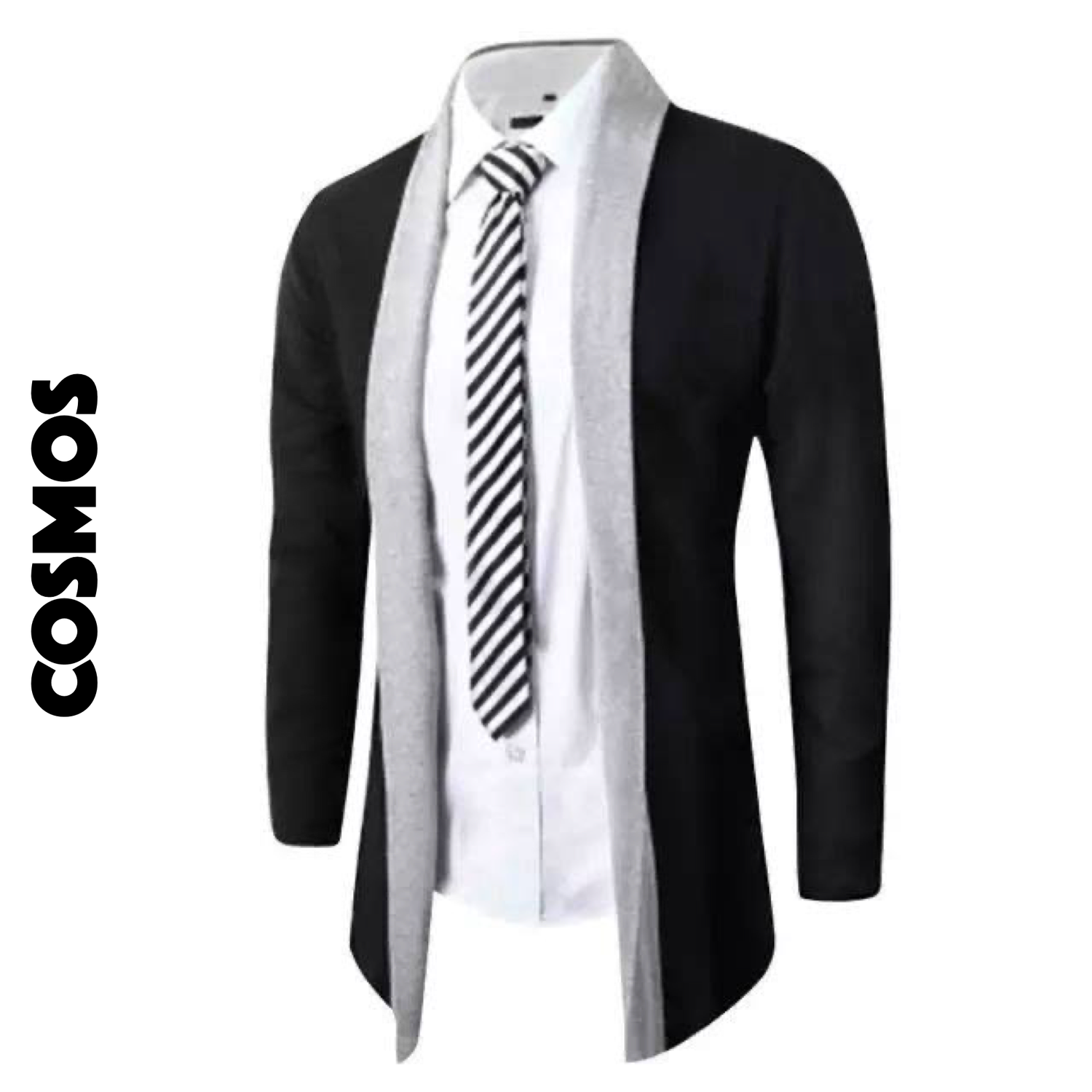 Abrigo combinado Negro - Gris | Small y Medium