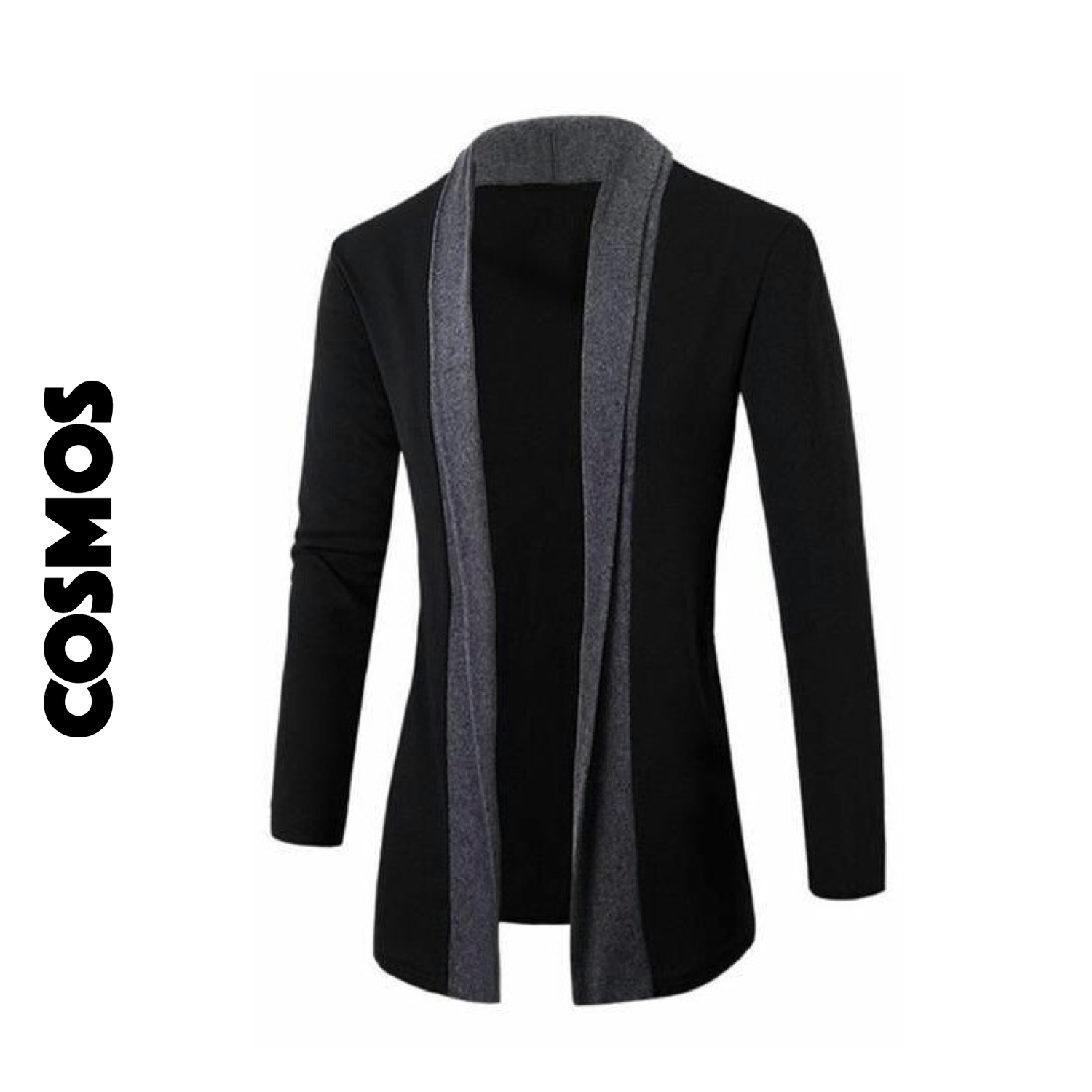 Abrigo combinado Negro - Gris oscuro | S M L XL