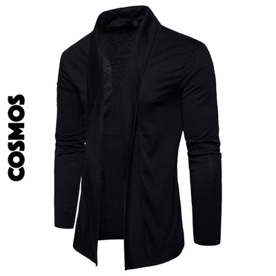 Abrigo liso Negro | S M L XL XXL