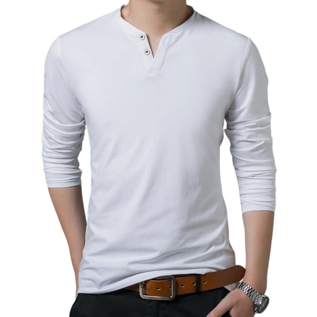 TSHIRT | detalle cuello y botones  | Small | White