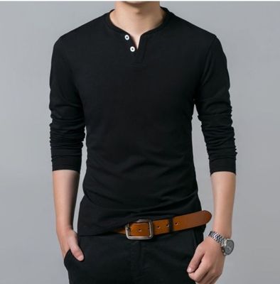 TSHIRT | detalle cuello y botones | Small | Black