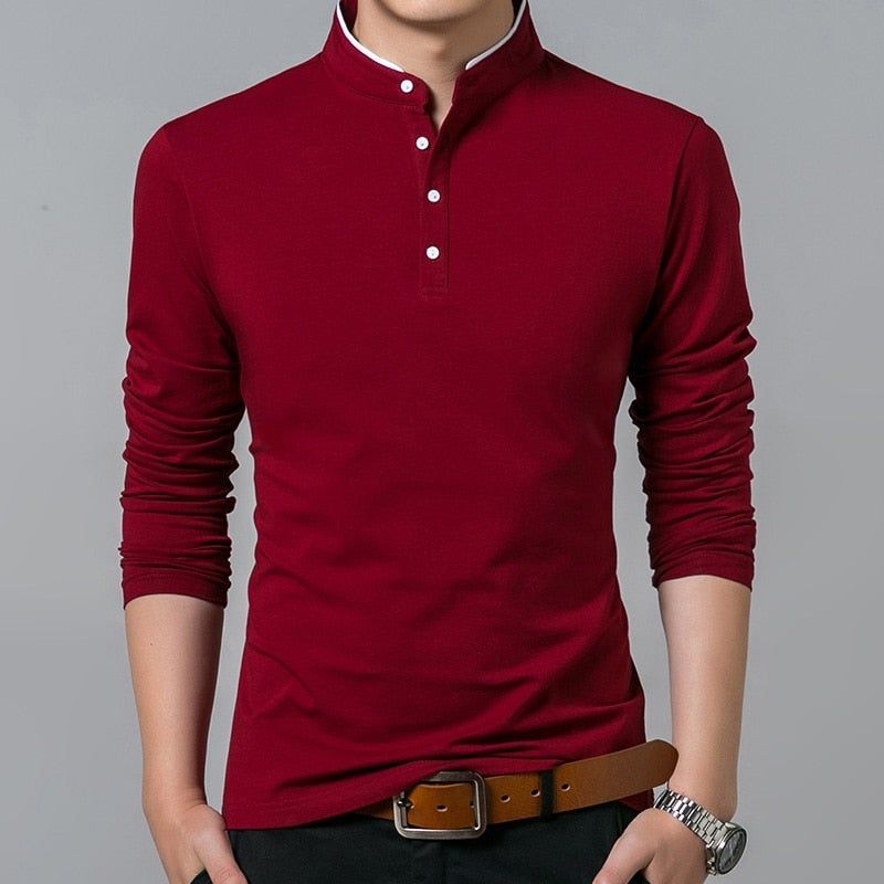 TSHIRT | detalles botones cuello chino | S M | corinta