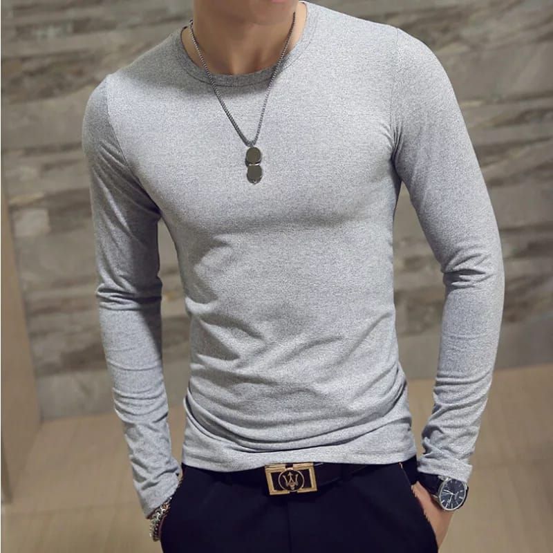 TSHIRT | cuello redondo | S M L | gray