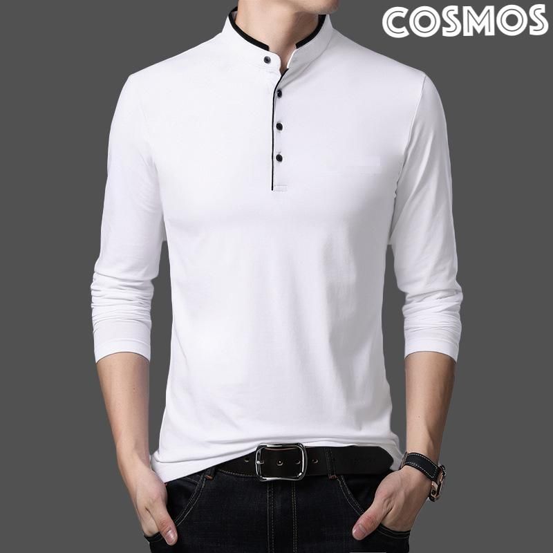 TSHIRT | detalles botones cuello chino-manga larga | Large