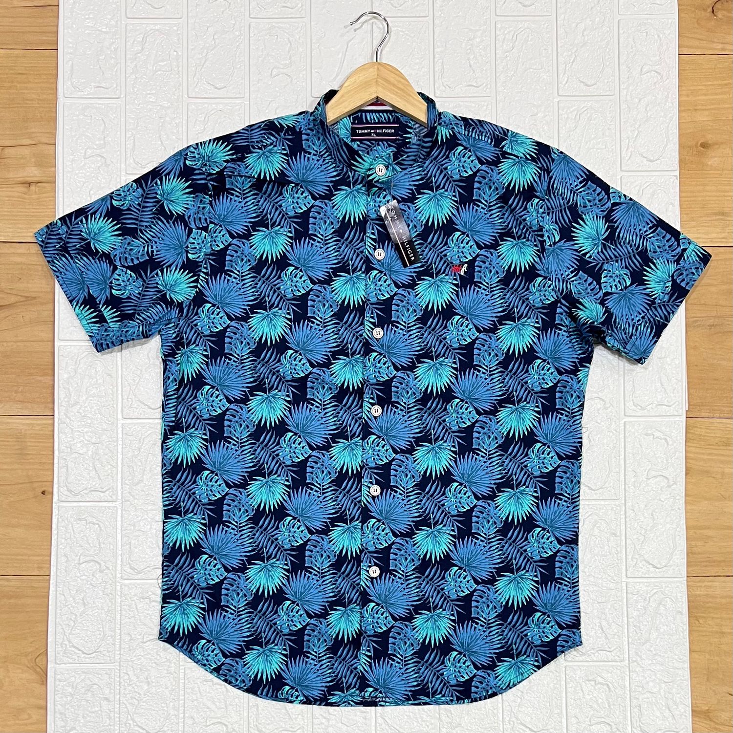 Camisa Hawaiana Cuello Chino | floreada | Talla XL