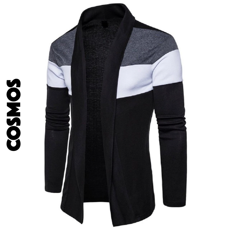 Abrigo TRICOLOR Gris Blanco Negro | Médium