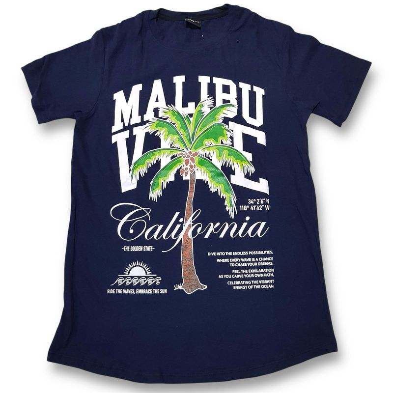 T-Shirt MALIBÚ - azul/blanco - Unitalla S|M