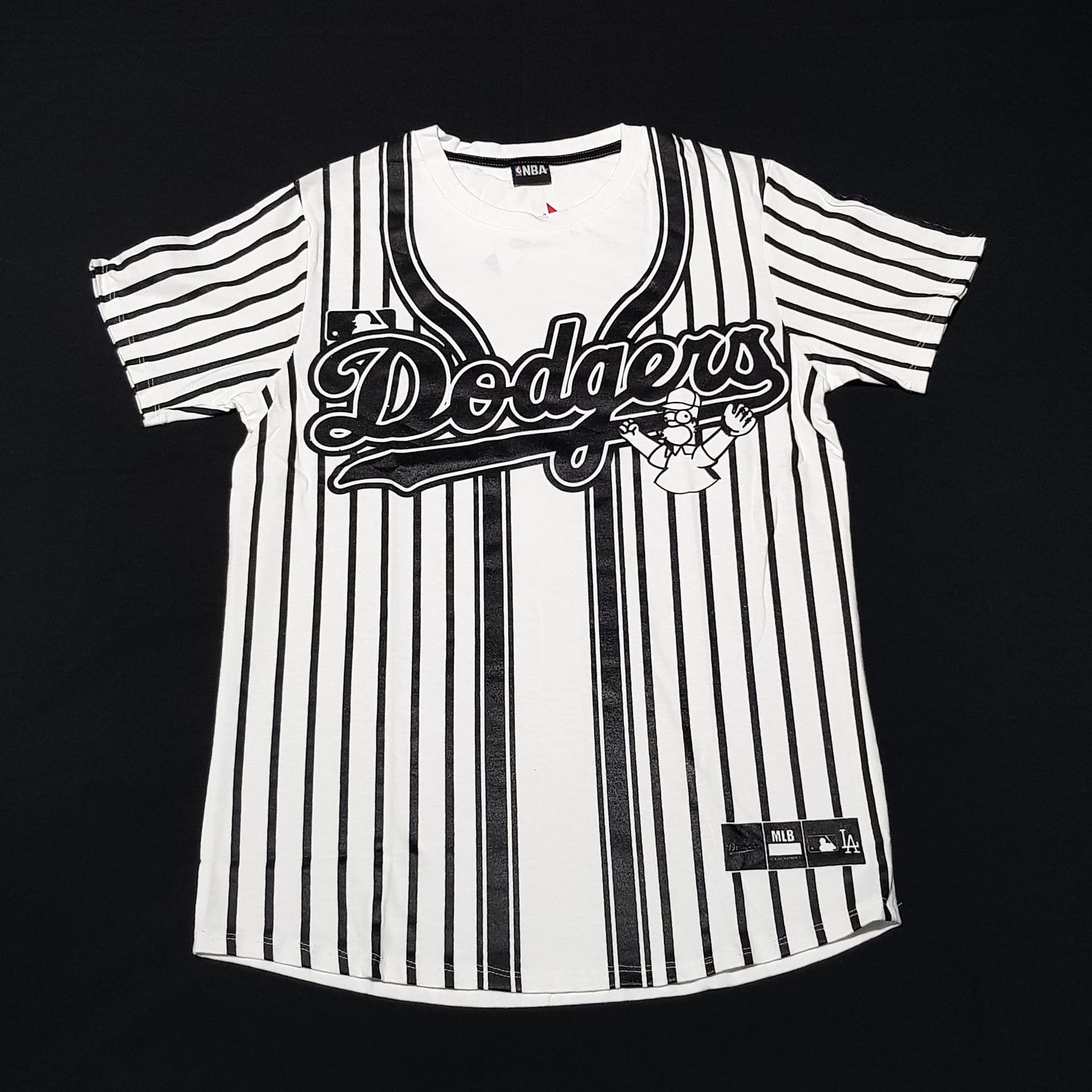 T-Shirt LA Dodgers Homero - Blanca - Unitalla SM
