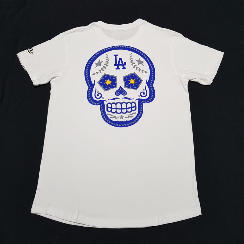 T-Shirt LA Dodgers Calavera Skull - Unitalla S|M